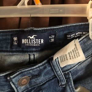 Hollister high rise jeans.
